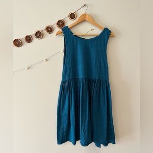 Free People blue cotton dress. Super cute and comfortable.